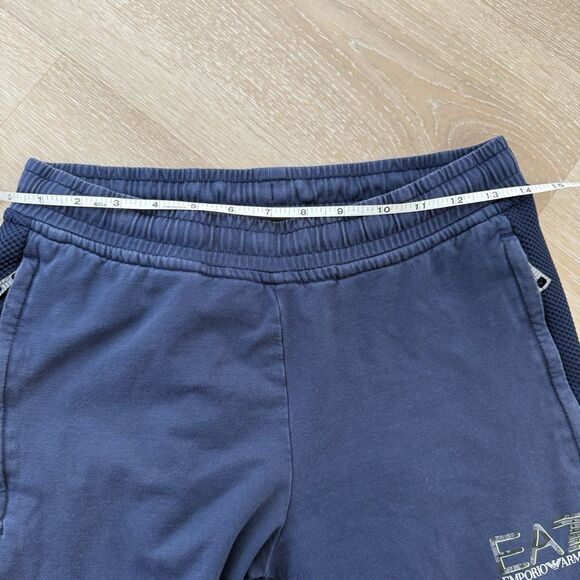 Emporio Armani EA7 Jogger Sz Small Blue Green Drawstring Sweatpants Men Unisex - Picture 6 of 13
